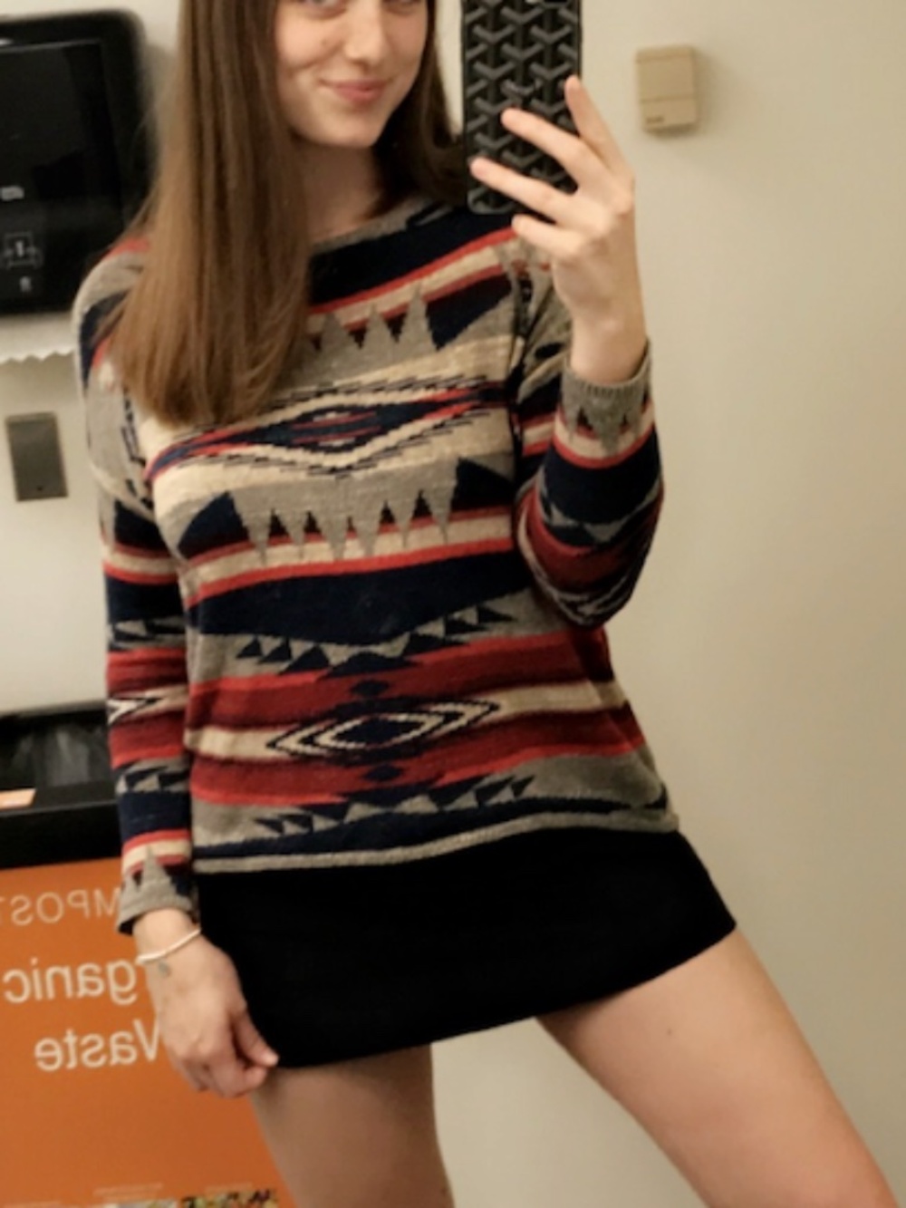 Womens Polo Ralph Lauren Western Patterned Sweater